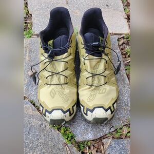 SALOMON SPEEDCROSS 6,  SIZE 11 Men's Trail Running Shies - Leek Green